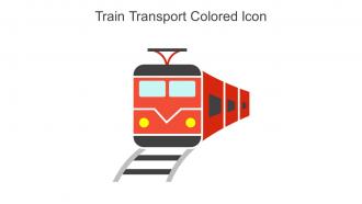 Train Transport Colored Icon In Powerpoint Pptx Png And Editable Eps Format
