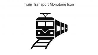 Train Transport Monotone Icon In Powerpoint Pptx Png And Editable Eps Format