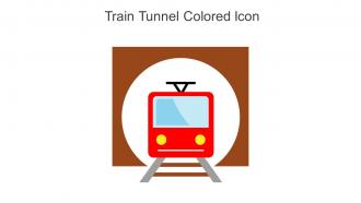Train Tunnel Colored Icon In Powerpoint Pptx Png And Editable Eps Format
