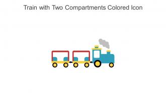 Train With Two Compartments Colored Icon In Powerpoint Pptx Png And Editable Eps Format