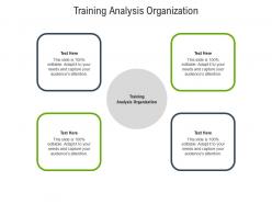 Training analysis organization ppt powerpoint presentation icon vector cpb