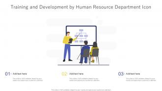 Training And Development By Human Resource Department Icon