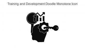 Training And Development Doodle Monotone Icon In Powerpoint Pptx Png And Editable Eps Format