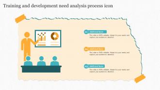 Training And Development Need Analysis Process Icon