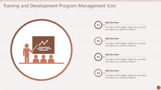 Training And Development Program Management Icon