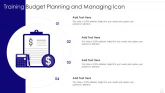 Training Budget Planning And Managing Icon