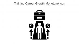 Training Career Growth Monotone Icon In Powerpoint Pptx Png And Editable Eps Format