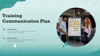 Training Communication Plan Training Communication Plan Ppt Powerpoint Presentation File Guide