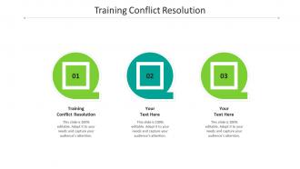 Training conflict resolution ppt powerpoint presentation portfolio summary cpb