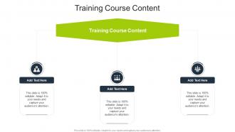 Training Course Content In Powerpoint And Google Slides Cpb
