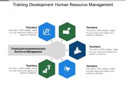 Training development human resource management ppt powerpoint layouts cpb