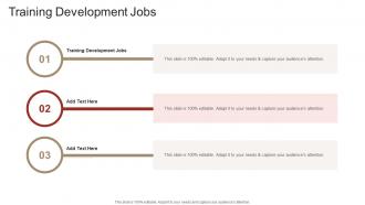 Training Development Jobs In Powerpoint And Google Slides Cpb