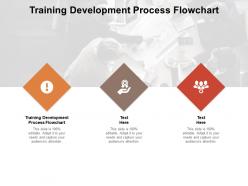 Training development process flowchart ppt powerpoint presentation layouts icons cpb