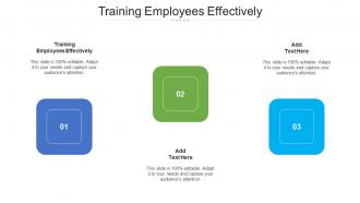 Training Employees Effectively Ppt Powerpoint Presentation Template Cpb