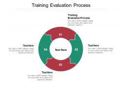 Training evaluation process ppt powerpoint presentation pictures clipart images cpb