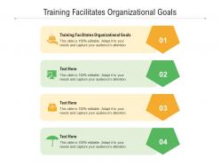 Training facilitates organizational goals ppt powerpoint presentation show guide cpb