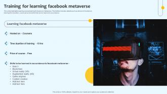 Training For Learning Facebook Metaverse