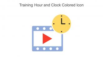 Training Hour And Clock Colored Icon In Powerpoint Pptx Png And Editable Eps Format