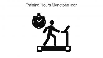 Training Hours Monotone Icon In Powerpoint Pptx Png And Editable Eps Format