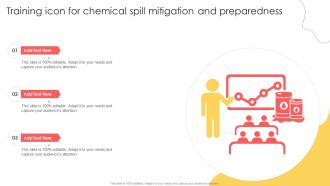 Training Icon For Chemical Spill Mitigation And Preparedness