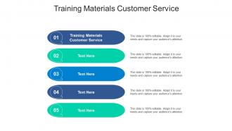 Training materials customer service ppt powerpoint presentation portfolio slide download cpb