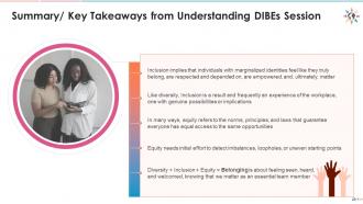 Training module on understanding dibe diversity, inclusion, belonging, and equity