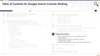 Google Search Console For SEO Training Module On Search Engine Optimisation Edu Ppt