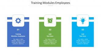 Training Modules Employees Ppt Powerpoint Presentation Icon Aids Cpb