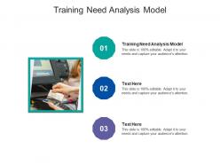 Training need analysis model ppt powerpoint presentation gallery diagrams cpb
