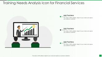 Training Needs Analysis Icon For Financial Services