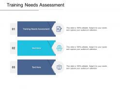 Training needs assessment ppt powerpoint presentation slides graphics tutorials cpb