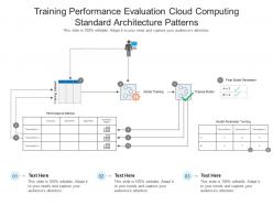 Training performance evaluation cloud computing standard architecture patterns ppt powerpoint slide