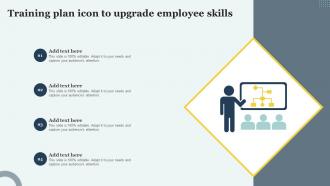 Training Plan Icon To Upgrade Employee Skills