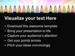 Training powerpoint templates colored pencils education ppt theme