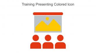 Training Presenting Colored Icon In Powerpoint Pptx Png And Editable Eps Format