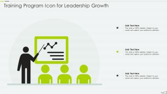 Training Program Icon For Leadership Growth