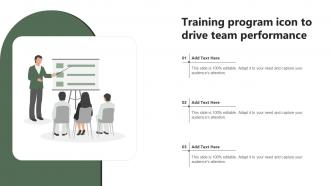 Training Program Icon To Drive Team Performance