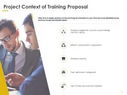 Training proposal template powerpoint presentation slides