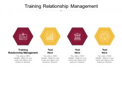 Training relationship management ppt powerpoint presentation professional picture cpb