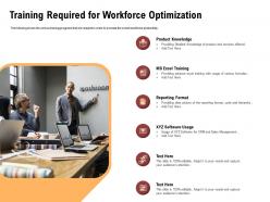 Training required for workforce optimization software ppt powerpoint presentation file gridlines