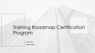 Training Roadmap Certification Program PPT Mockup AT Training Roadmap Certification Program PPT Mockup AT