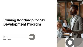 Training Roadmap For Skill Development Program PPT PowerPoint AT