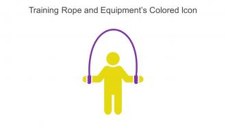 Training Rope And Equipments Colored Icon In Powerpoint Pptx Png And Editable Eps Format