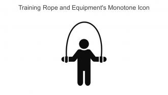 Training Rope And Equipments Monotone Icon In Powerpoint Pptx Png And Editable Eps Format