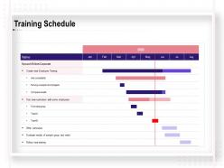Training Schedule Employees Ppt Powerpoint Presentation Summary
