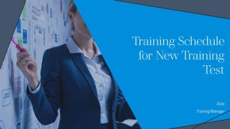 Training Schedule For New Training Test PPT Template AT