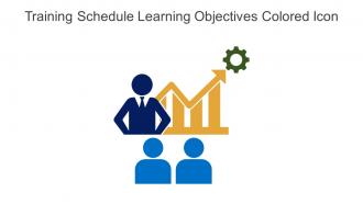 Training Schedule Learning Objectives Colored Icon In Powerpoint Pptx Png And Editable Eps Format