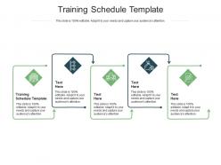 Training schedule template ppt powerpoint presentation infographics clipart cpb