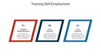 Training self employment ppt powerpoint presentation model format cpb