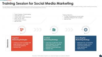 Training session for social media marketing